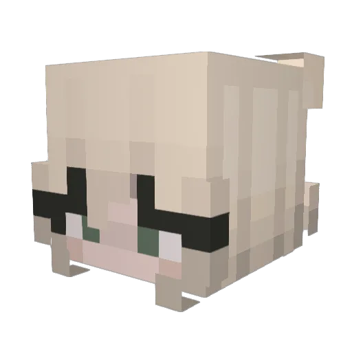 5Guardian Minecraft avatar head, 3D render