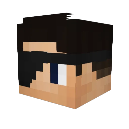 5GumGuy Minecraft avatar head, 3D render