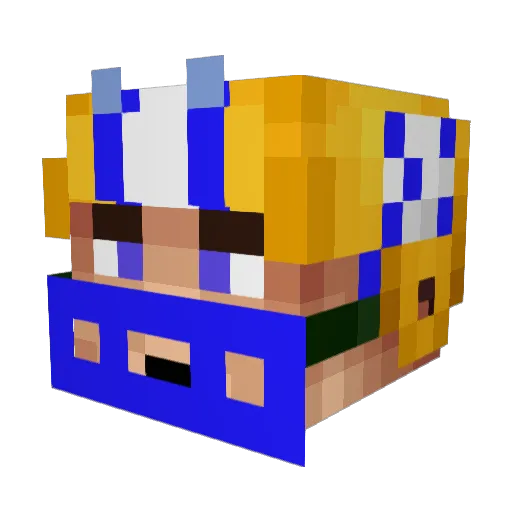5IsALetter Minecraft avatar head, 3D render