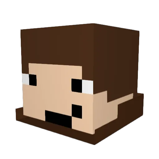 5JLazerMan Minecraft avatar head, 3D render