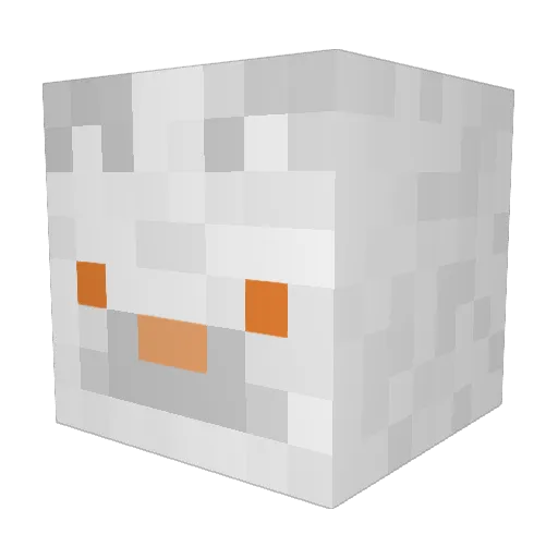 5MH Minecraft avatar head, 3D render