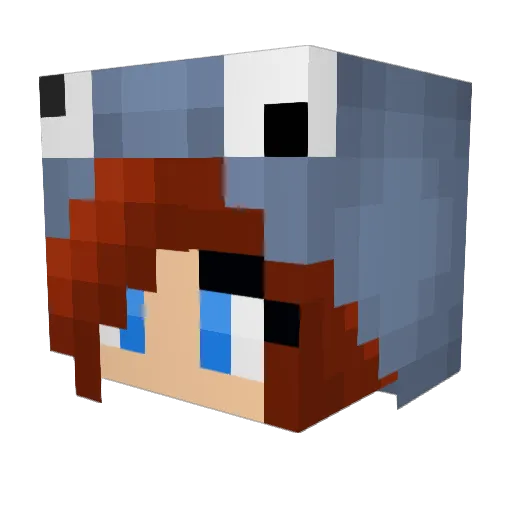 5MyaRose5 Minecraft avatar head, 3D render