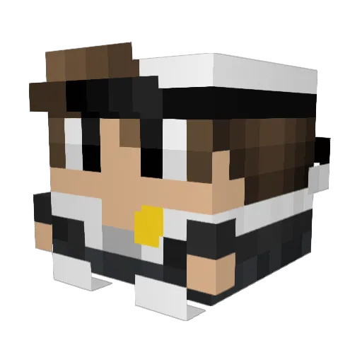 5Night Minecraft avatar head, 3D render