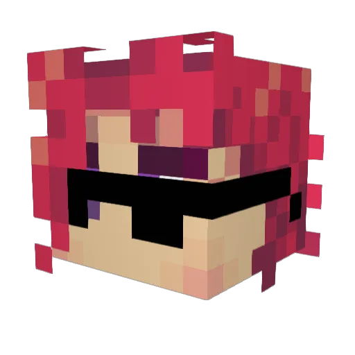 5O69 Minecraft avatar head, 3D render