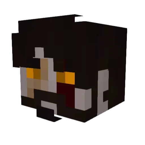 5OR Minecraft avatar head, 3D render