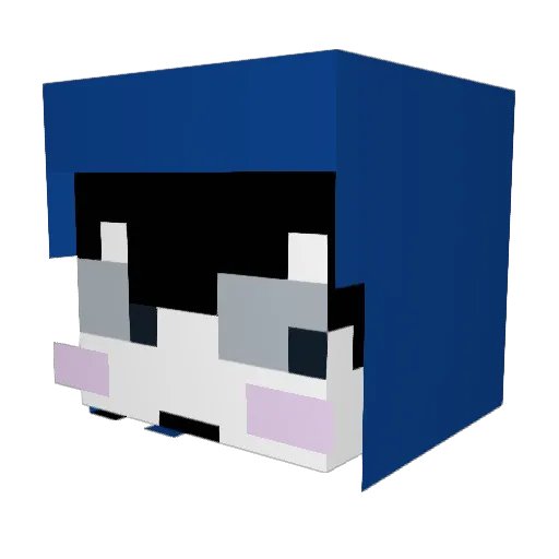 5POKE Minecraft avatar head, 3D render
