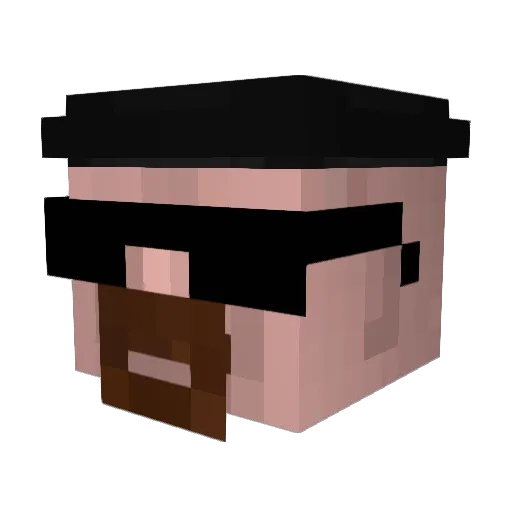 5Reisfrxsser Minecraft avatar head, 3D render