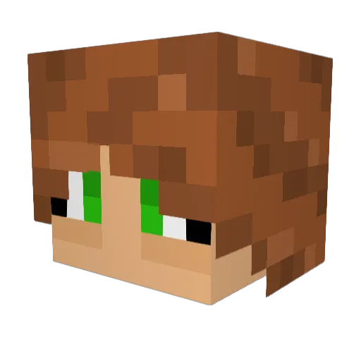 5StarGummy Minecraft avatar head, 3D render