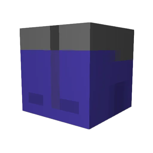 5TY8Y Minecraft avatar head, 3D render