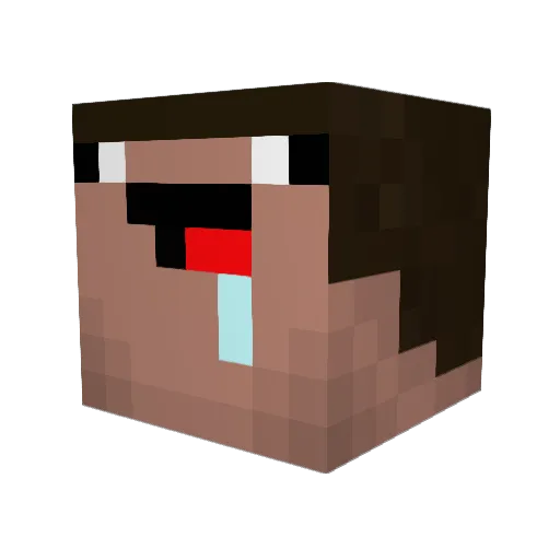 5TlLL Minecraft avatar head, 3D render