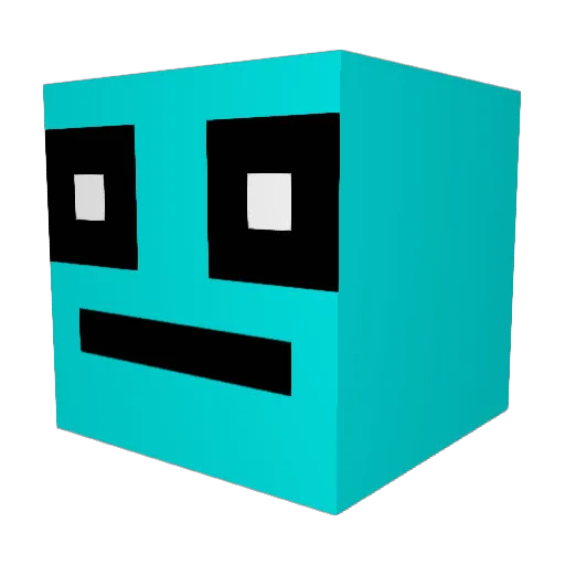 5U5KEE Minecraft avatar head, 3D render