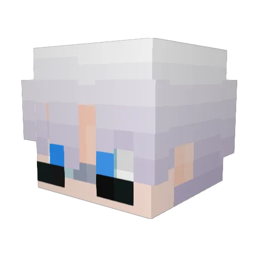 5YFDV Minecraft avatar head, 3D render