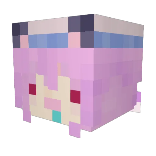 5_ge Minecraft avatar head, 3D render