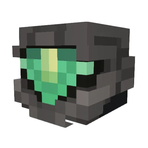 5_son Minecraft avatar head, 3D render