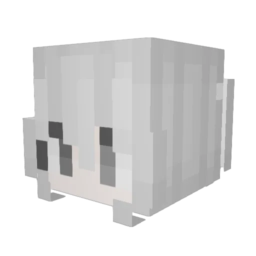 5a_ Minecraft avatar head, 3D render