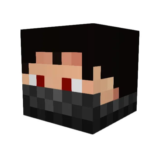 5aald25 Minecraft avatar head, 3D render