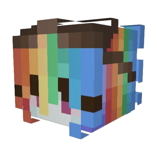 5am5am Minecraft avatar head, 3D render