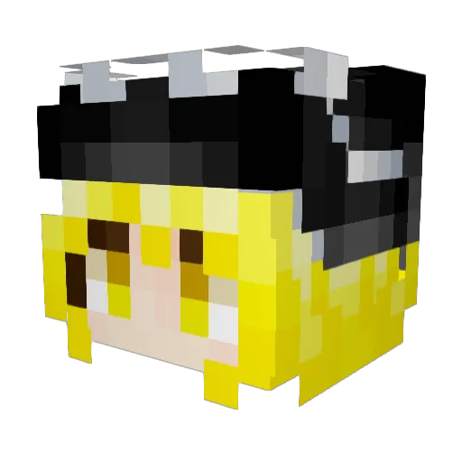 5and10 Minecraft avatar head, 3D render