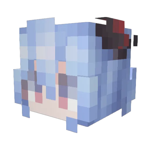 5apu343 Minecraft avatar head, 3D render