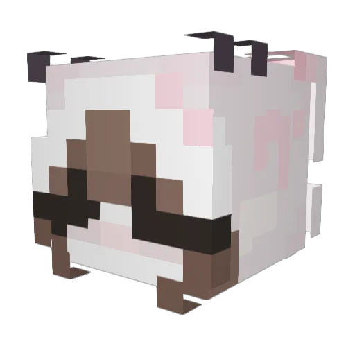 5ara8 Minecraft avatar head, 3D render
