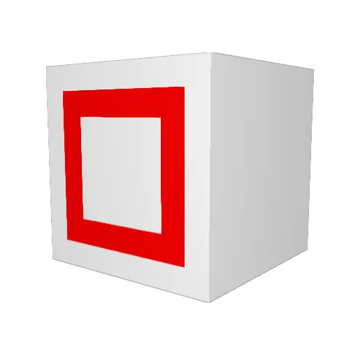 5c1v Minecraft avatar head, 3D render