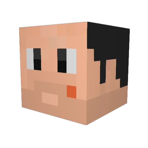 5creeperkids Minecraft avatar head, 3D render