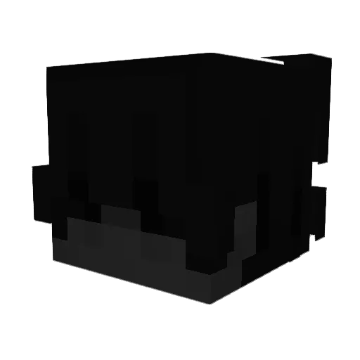 5cum Minecraft avatar head, 3D render