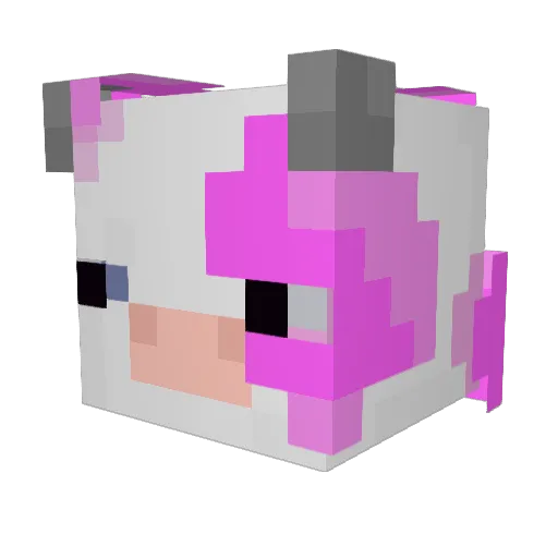 5dusty Minecraft avatar head, 3D render