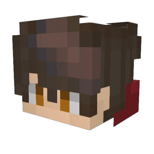 5ec07 Minecraft avatar head, 3D render