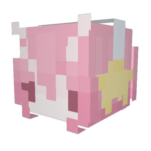 5een Minecraft avatar head, 3D render