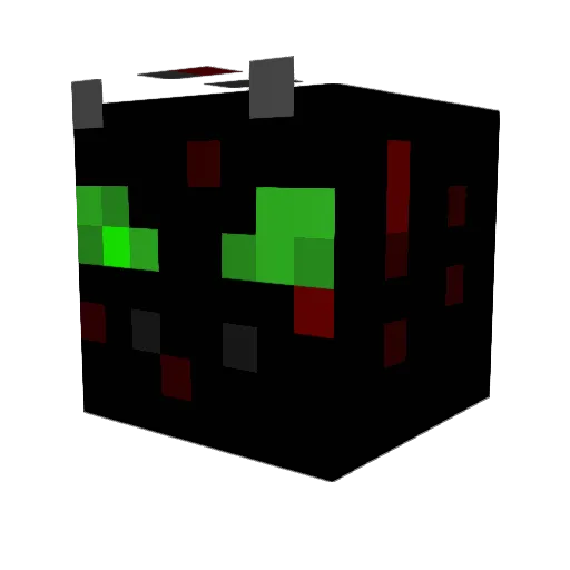 5elements_Dragon Minecraft avatar head, 3D render
