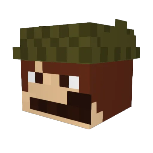 5eppa Minecraft avatar head, 3D render