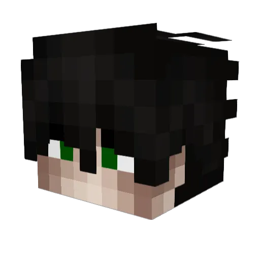 5eti Minecraft avatar head, 3D render