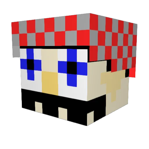 5exyAlphaChad Minecraft avatar head, 3D render