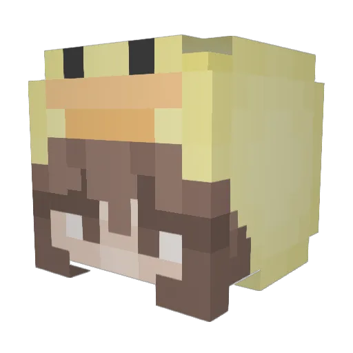 5ftKen Minecraft avatar head, 3D render