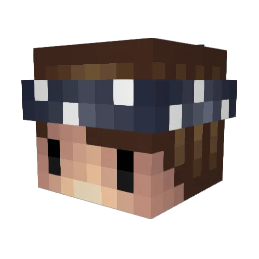 5harp Minecraft avatar head, 3D render