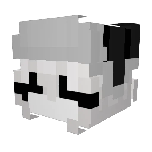5he_ Minecraft avatar head, 3D render