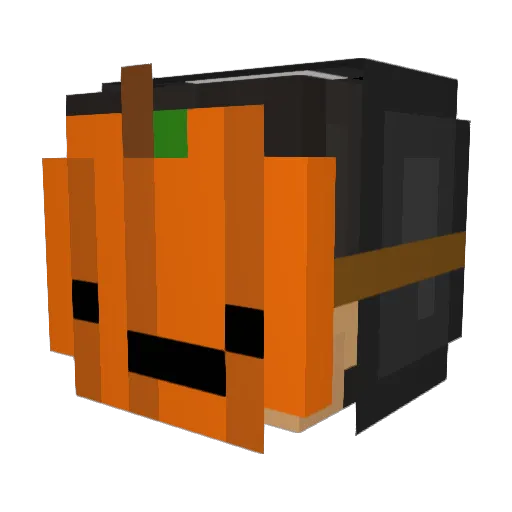5hites Minecraft avatar head, 3D render