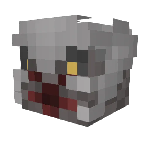 5hitman Minecraft avatar head, 3D render