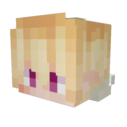 5hrine Minecraft avatar head, 3D render
