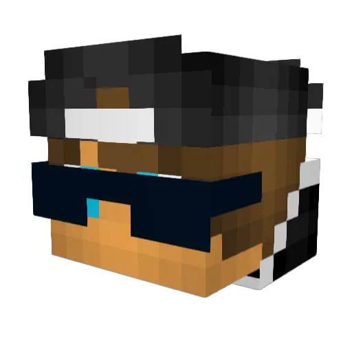 5ider4L Minecraft avatar head, 3D render