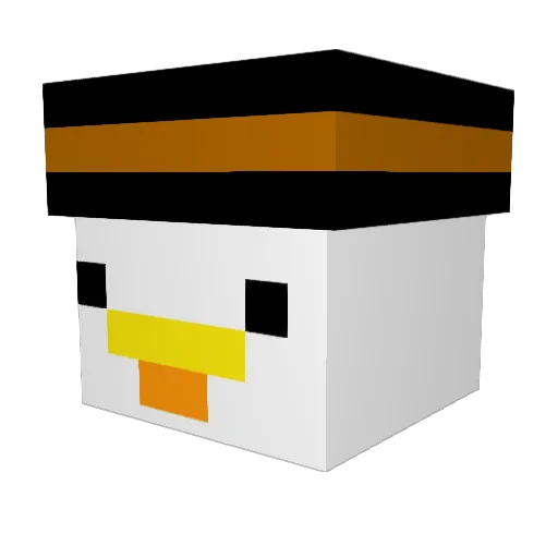 5imy Minecraft avatar head, 3D render