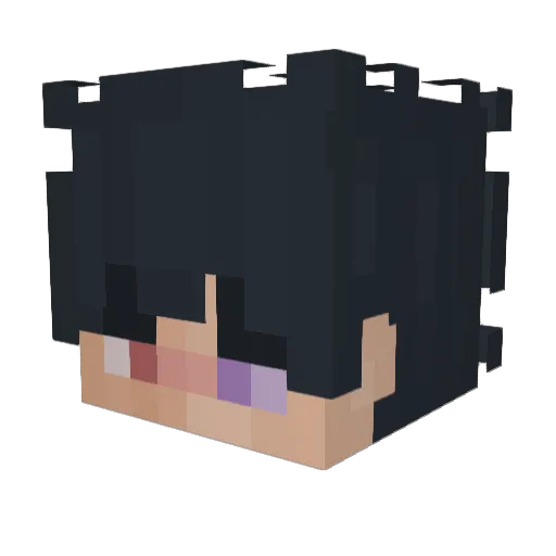 5inagan Minecraft avatar head, 3D render