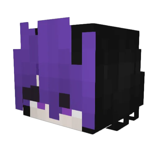 5ined Minecraft avatar head, 3D render