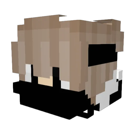 5ishka Minecraft avatar head, 3D render