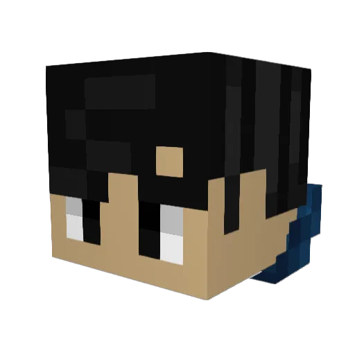 5ky_62 Minecraft avatar head, 3D render