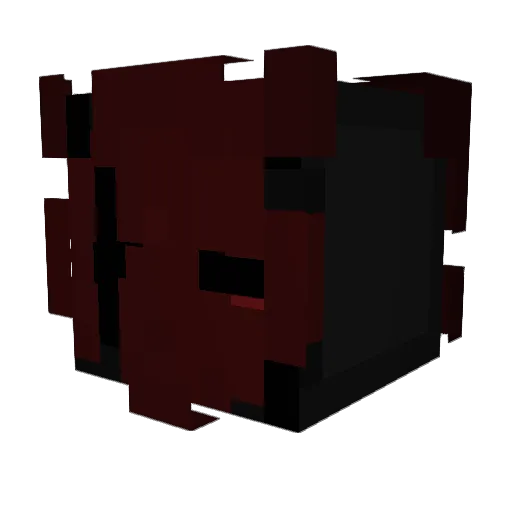 5lash Minecraft avatar head, 3D render
