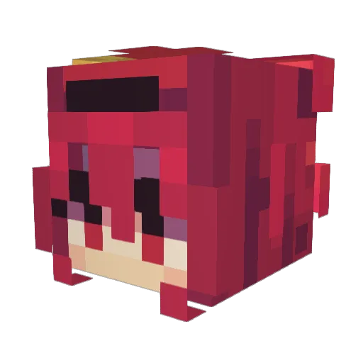5lime Minecraft avatar head, 3D render