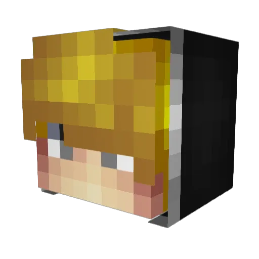 5lo_v2 Minecraft avatar head, 3D render