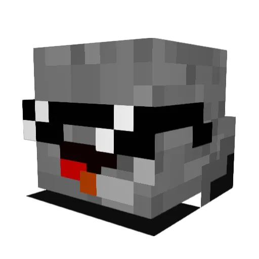 5m_Lankabel Minecraft avatar head, 3D render